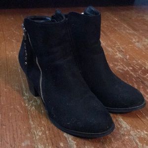 Black ankle booties